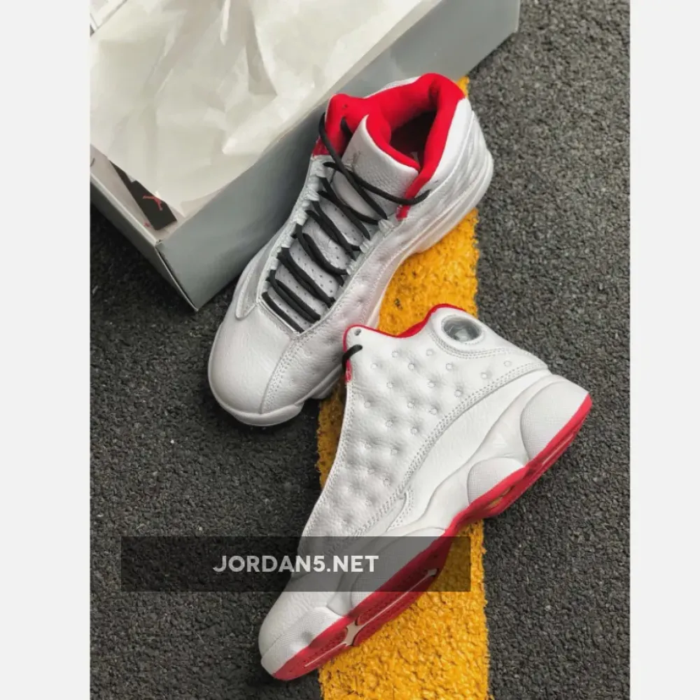 Air Jordan 13 “History of Flight” White/Metallic Silver-University Red 414571-103