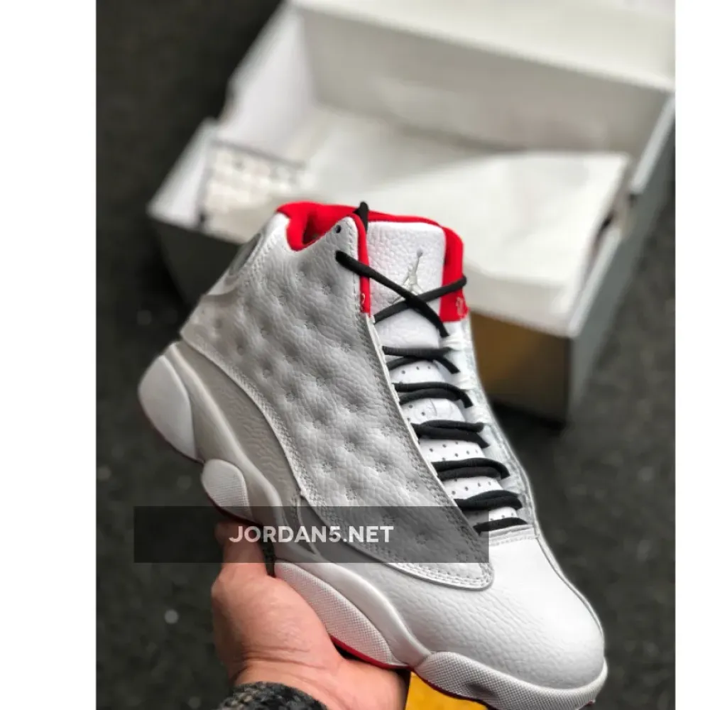 Air Jordan 13 “History of Flight” White/Metallic Silver-University Red 414571-103