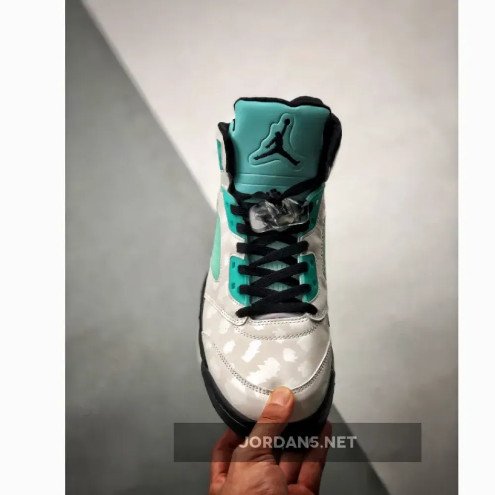Air Jordan 5 White/Black-White-Island Green CN2932-100