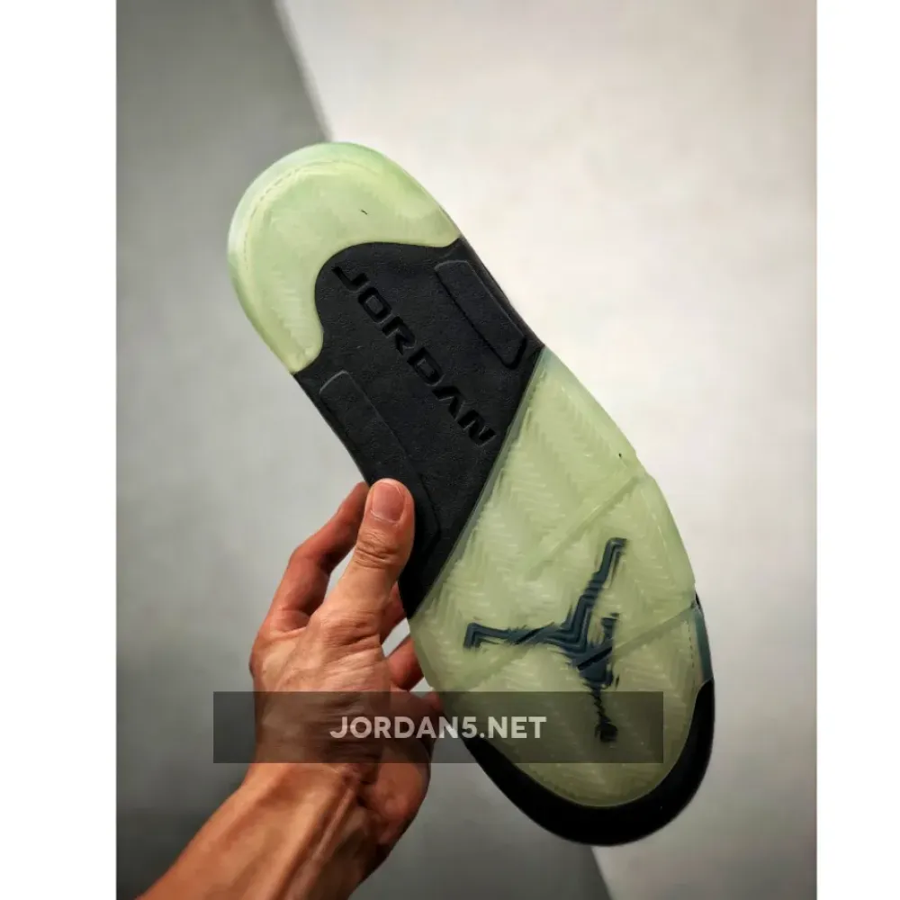 Air Jordan 5 White/Black-White-Island Green CN2932-100