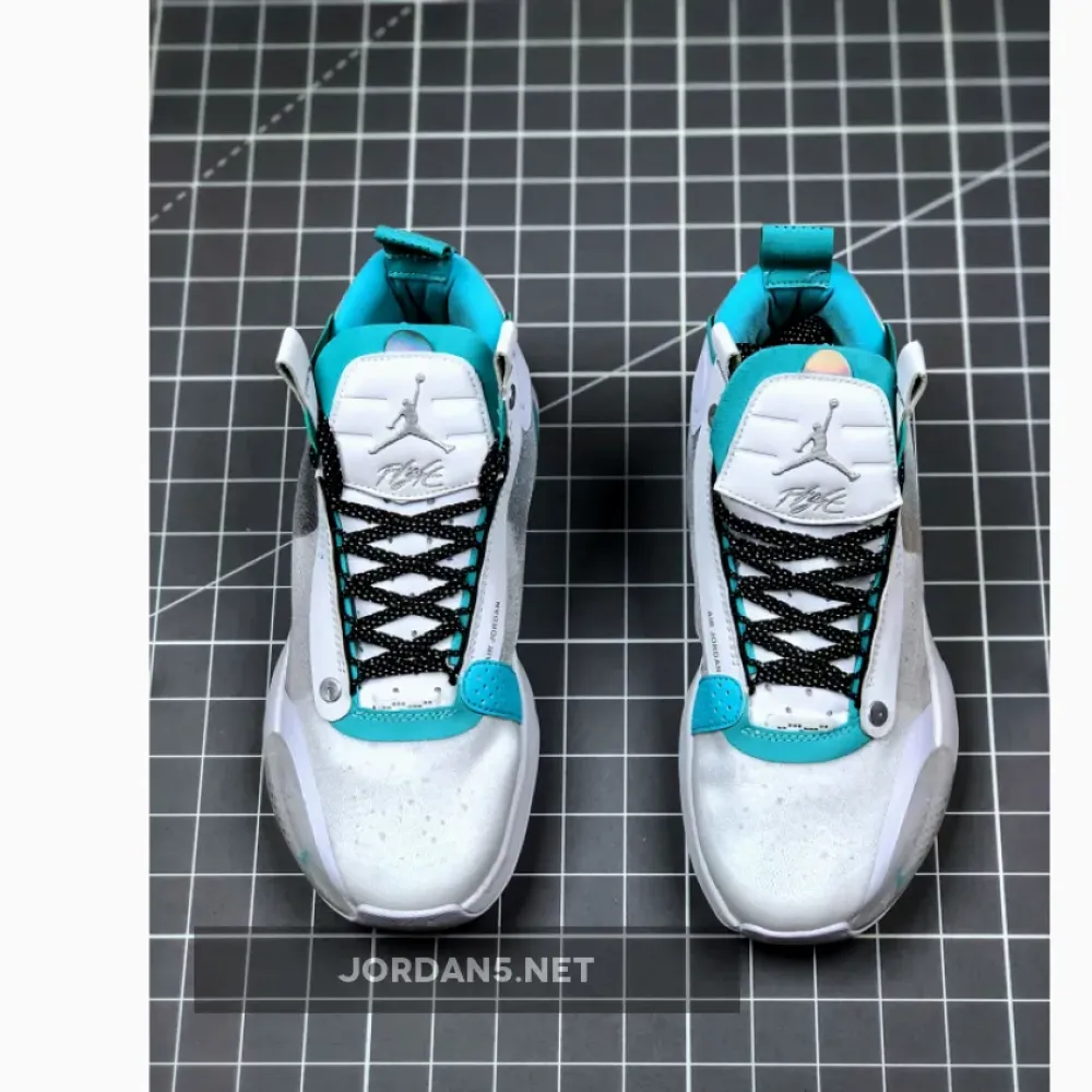 Air Jordan 34 “Snow Leopard” White/Aurora-Metallic Silver AR3240-103