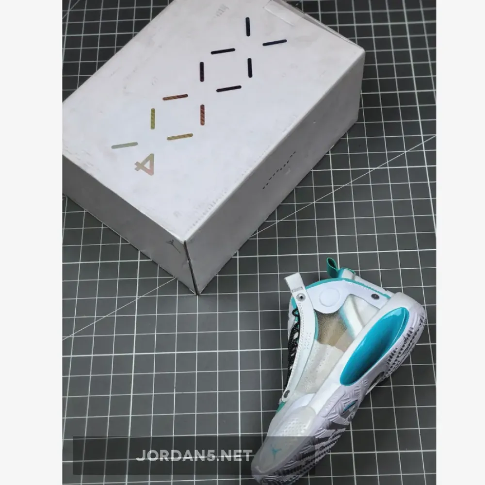 Air Jordan 34 “Snow Leopard” White/Aurora-Metallic Silver AR3240-103