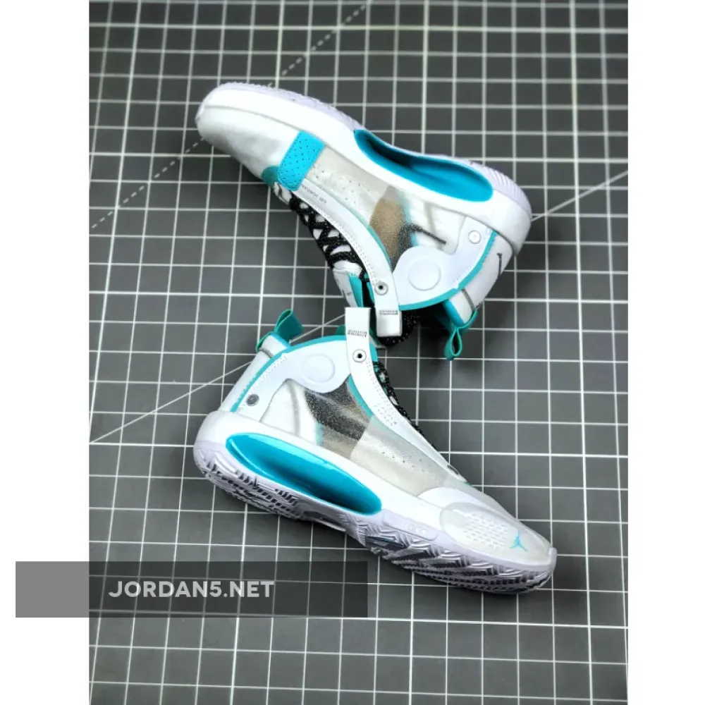 Air Jordan 34 “Snow Leopard” White/Aurora-Metallic Silver AR3240-103