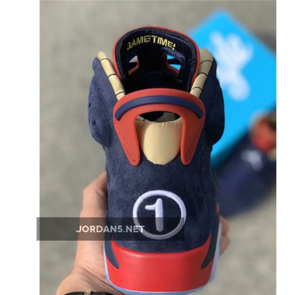 Air Jordan 6 Doernbecher Navy/White-Varsity Red-Metallic Gold CI6293-416