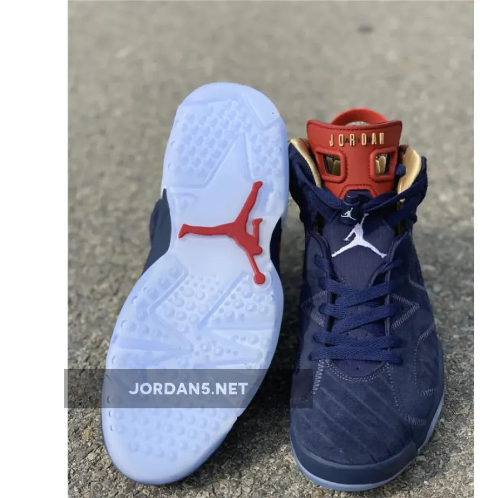 Air Jordan 6 Doernbecher Navy/White-Varsity Red-Metallic Gold CI6293-416