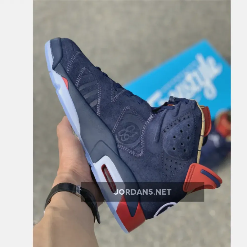 Air Jordan 6 Doernbecher Navy/White-Varsity Red-Metallic Gold CI6293-416