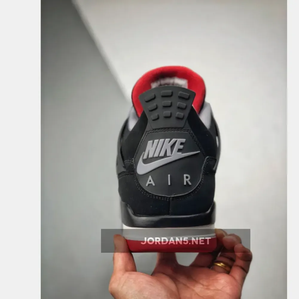 Air Jordan 4 “Bred 2019” Black/Cement Grey-Summit White-Fire Red 308497-060