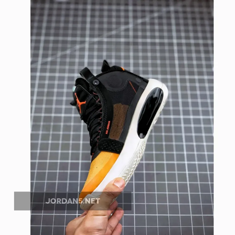 Air Jordan 34 Amber Rise/Black-Sail-Metallic Silver  AR3240-800