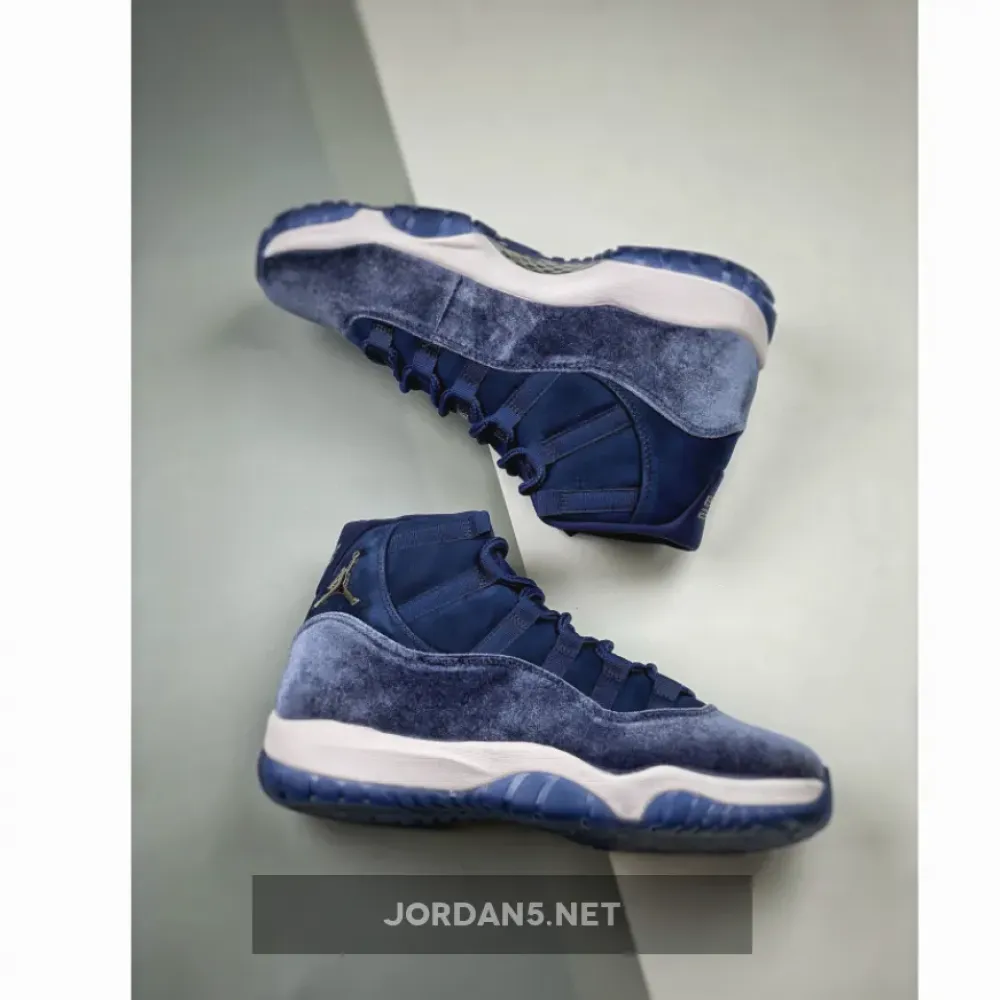 Air Jordan 11 Velvet Midnight Navy/Metallic Silver-White  AR0715-441