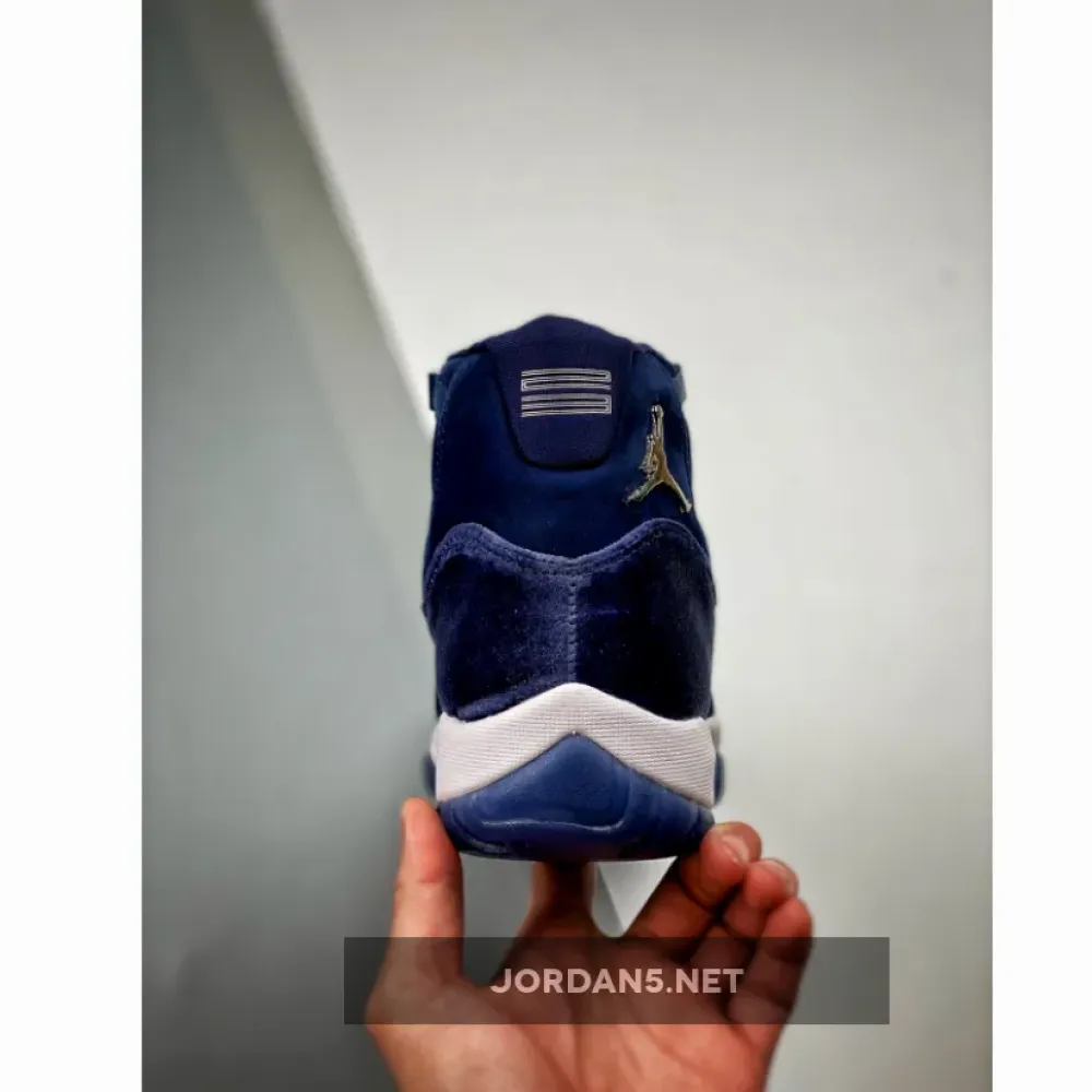 Air Jordan 11 Velvet Midnight Navy/Metallic Silver-White  AR0715-441