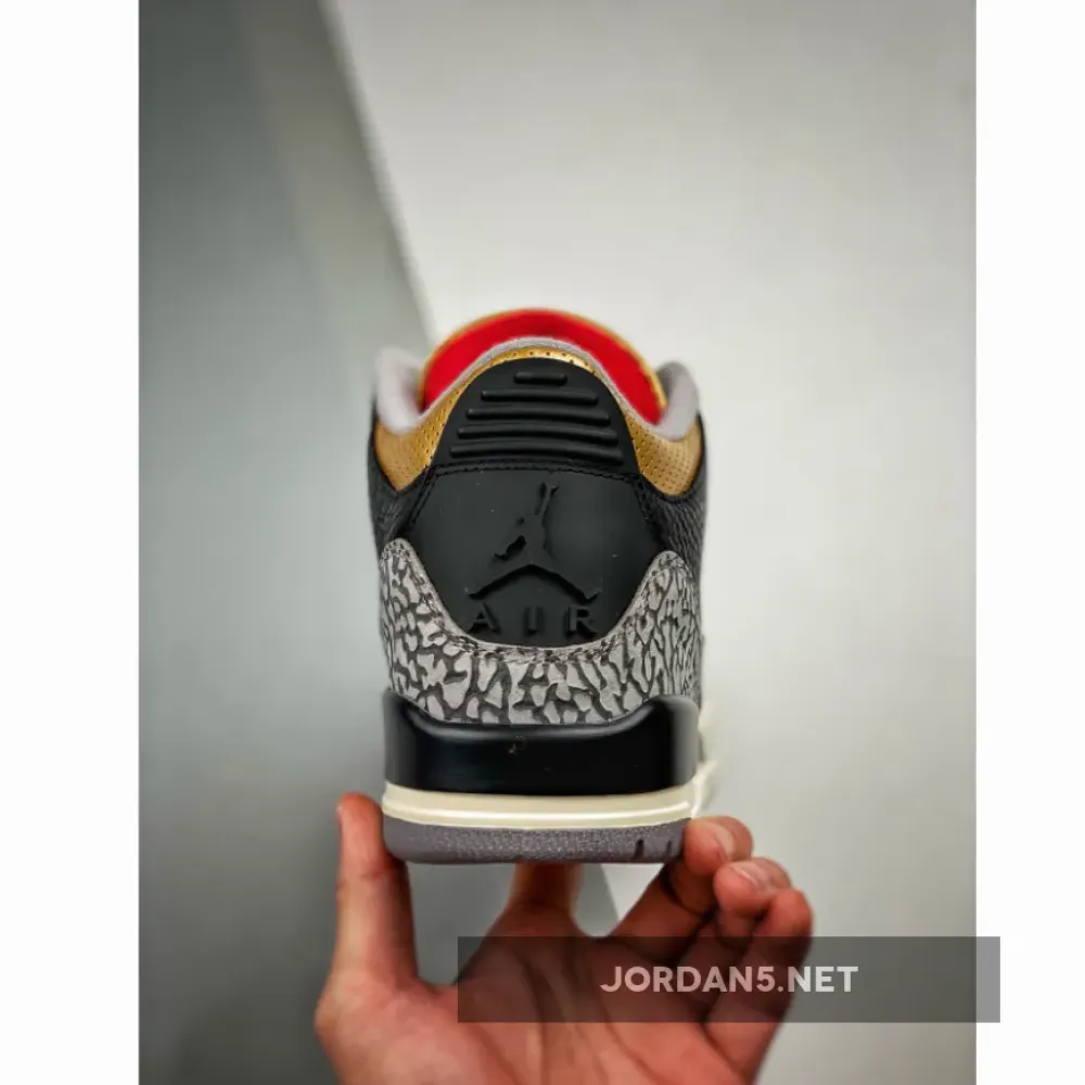 Air Jordan 3 “Black Cement Gold”  CK9246-067