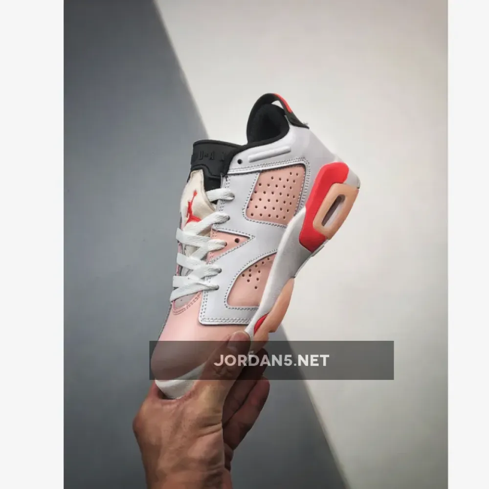 Air Jordan 6 GS White/Atmosphere-Infrared 23-Black 768878-102