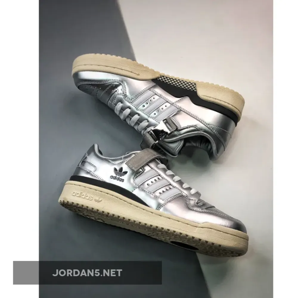 atmos adidas Forum 84 Low Metallic Silver  GV9224