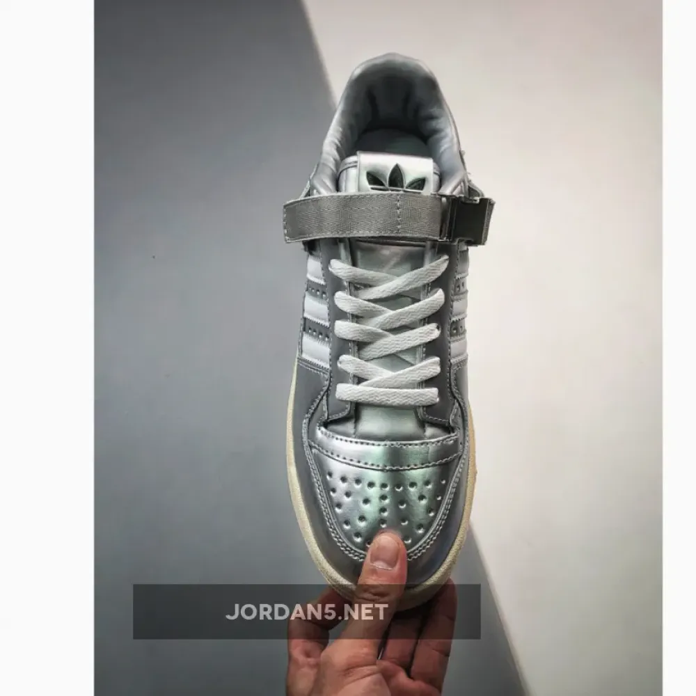 atmos adidas Forum 84 Low Metallic Silver  GV9224