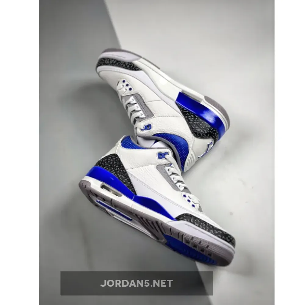 Air Jordan 3 White/Black-Cement Grey-Racer Blue CT8532-145