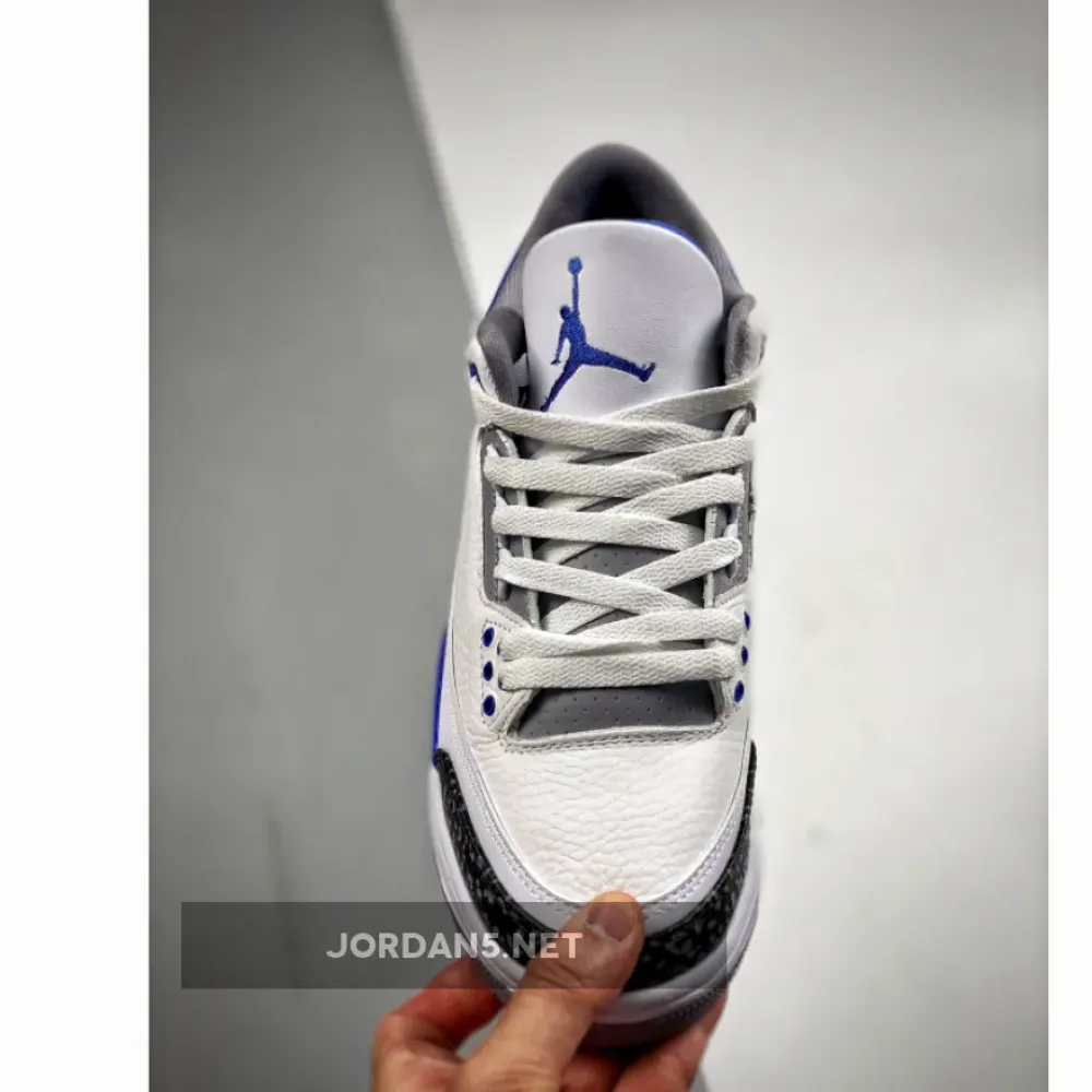 Air Jordan 3 White/Black-Cement Grey-Racer Blue CT8532-145