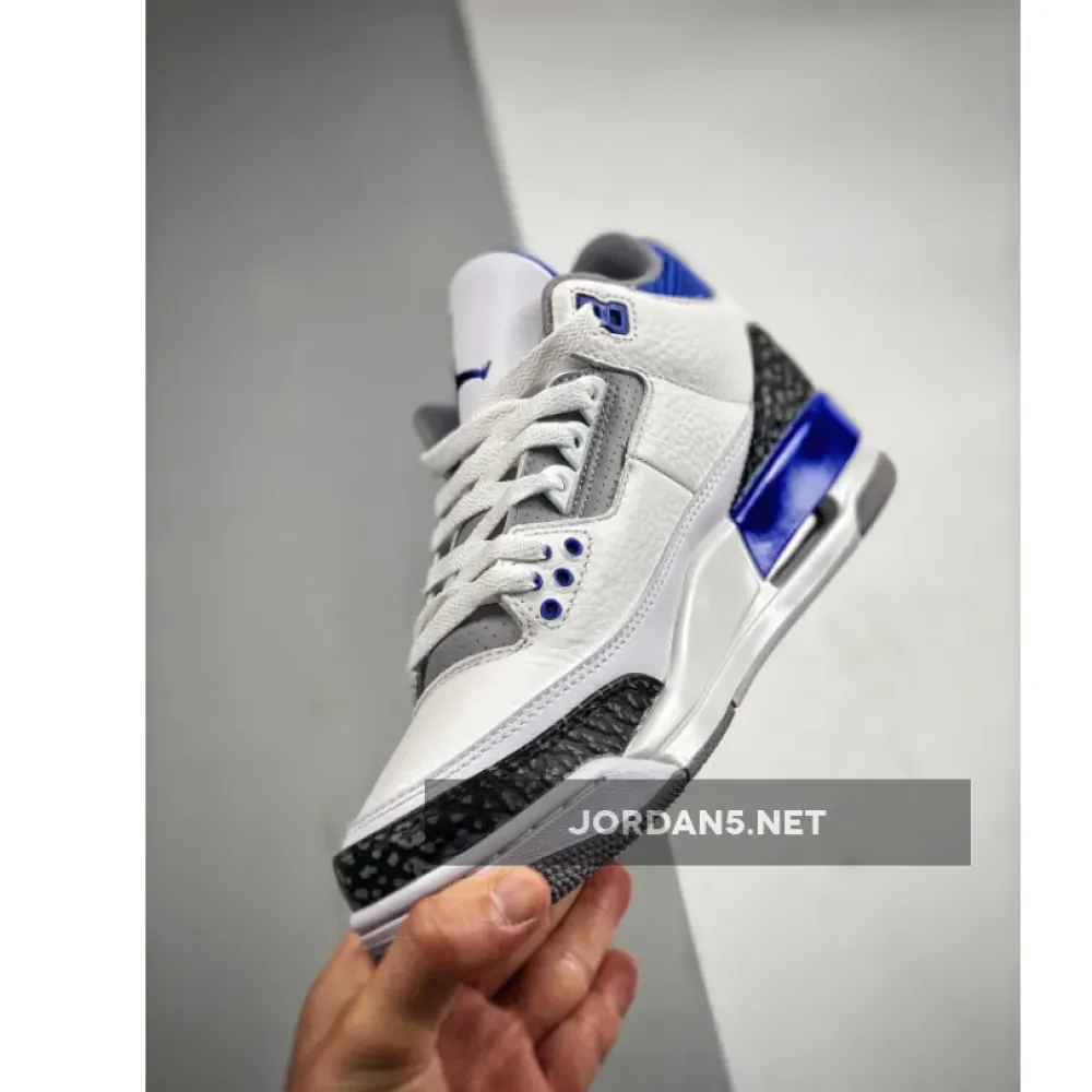 Air Jordan 3 White/Black-Cement Grey-Racer Blue CT8532-145