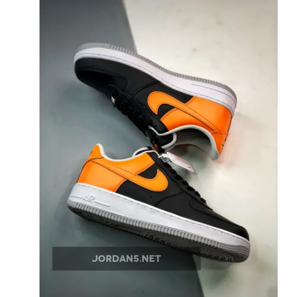 Nike Air Force 1 Low Black Laser Orange  FB7162-081