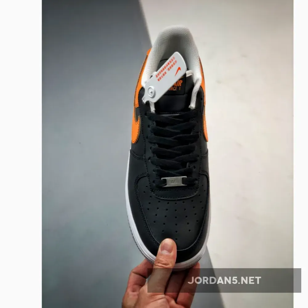 Nike Air Force 1 Low Black Laser Orange  FB7162-081