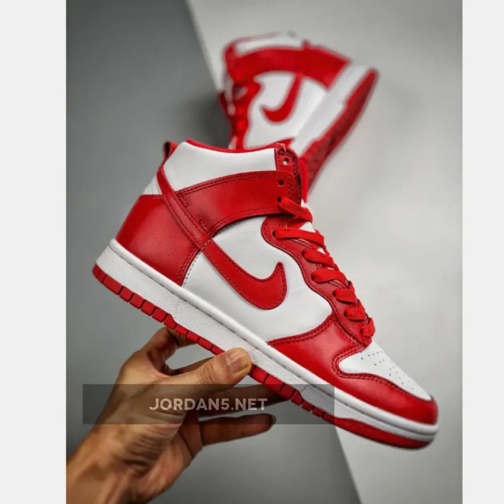 Nike Dunk High Championship White/University Red  DD1399-106