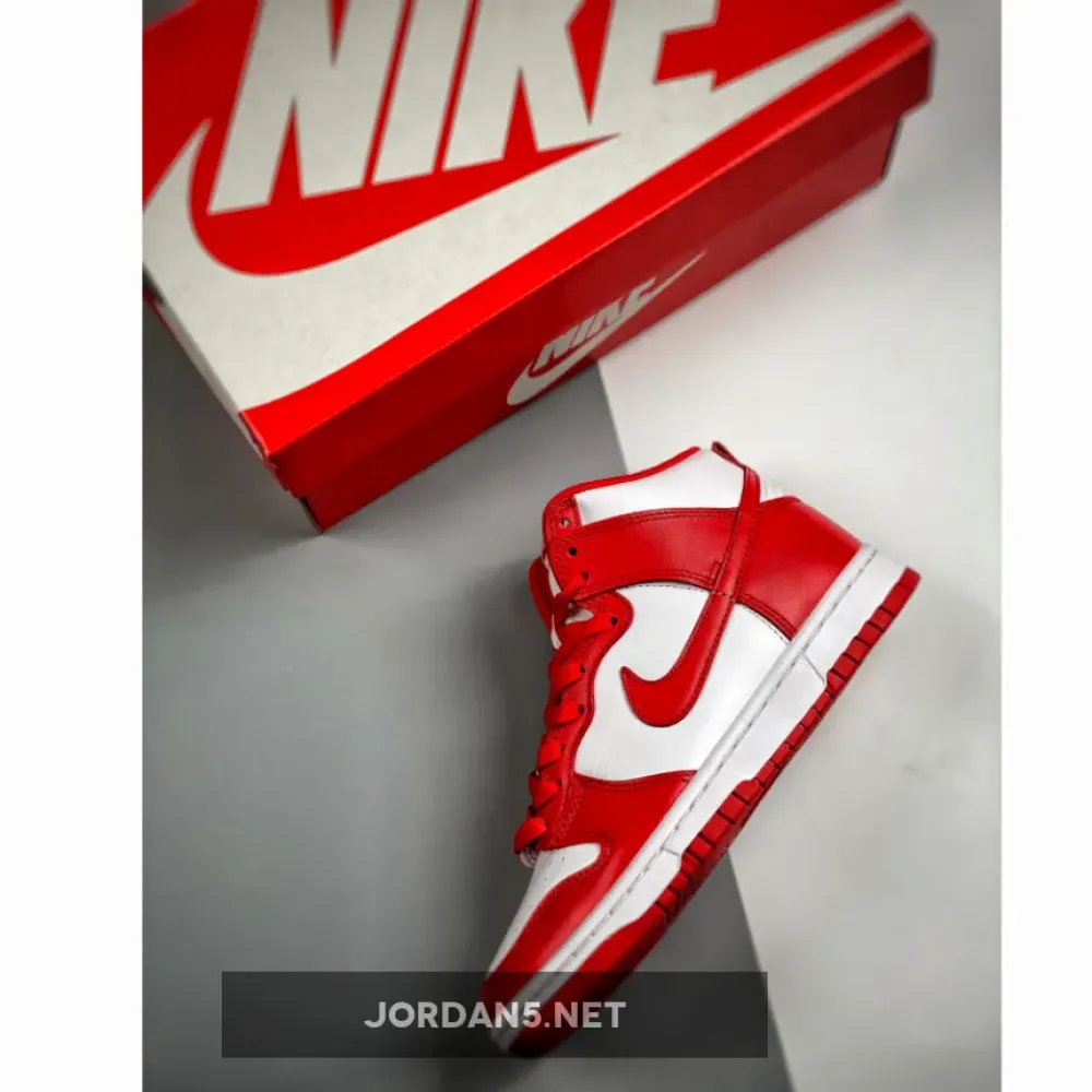 Nike Dunk High Championship White/University Red  DD1399-106