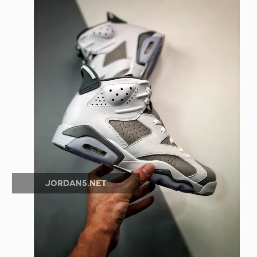 Air Jordan 6 White/Medium Grey-Cool Grey  CT8529-100