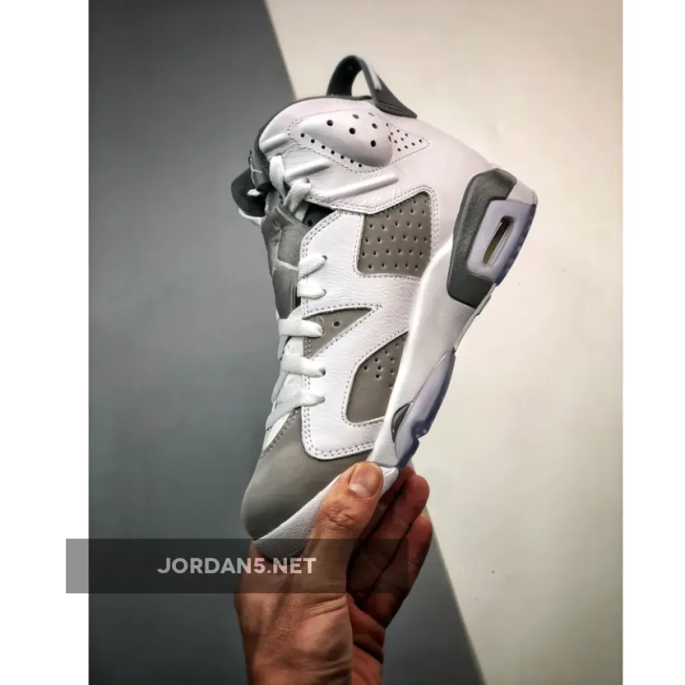 Air Jordan 6 White/Medium Grey-Cool Grey  CT8529-100