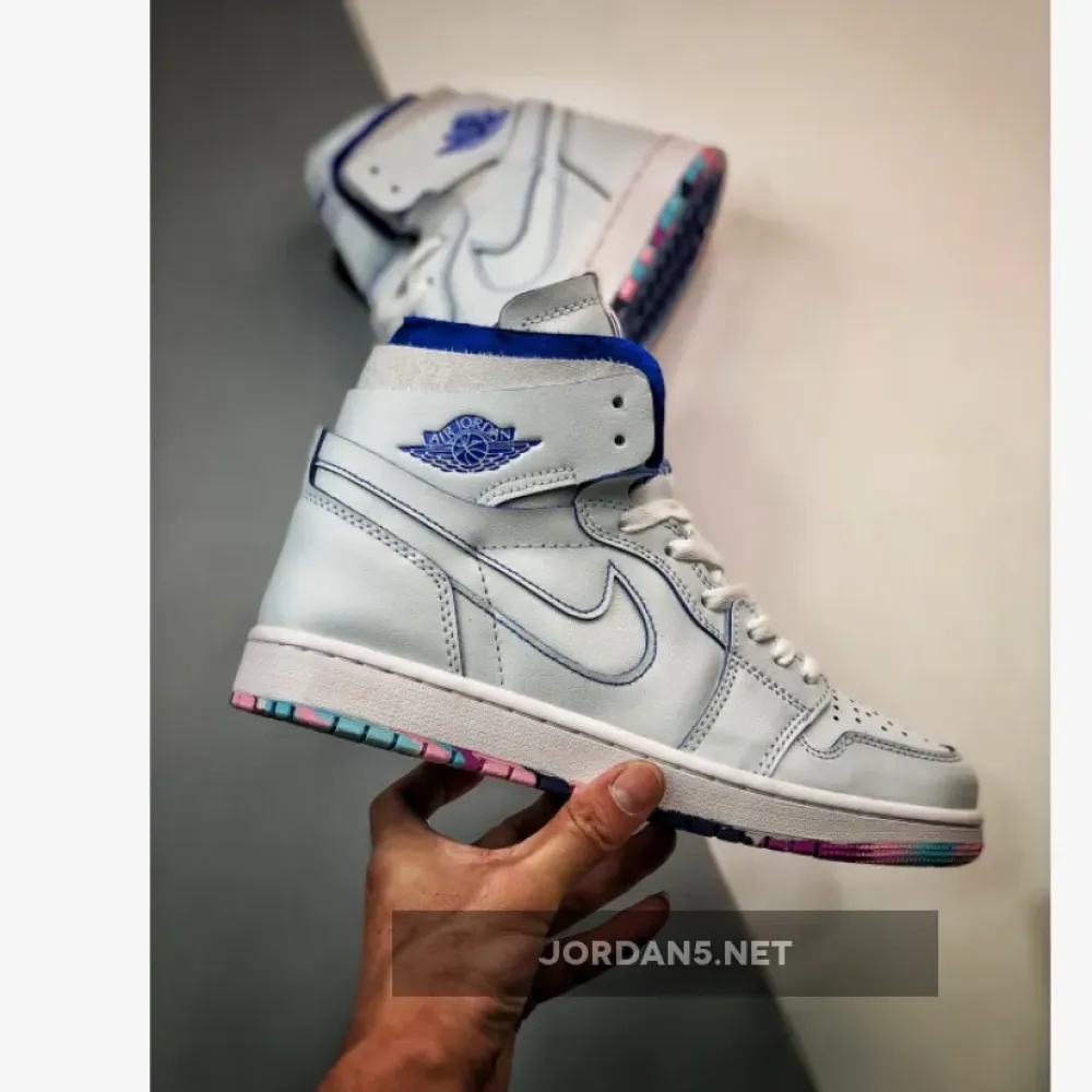 Air Jordan 1 Zoom Comfort 25 Years In China White/Blue  DX6036-111