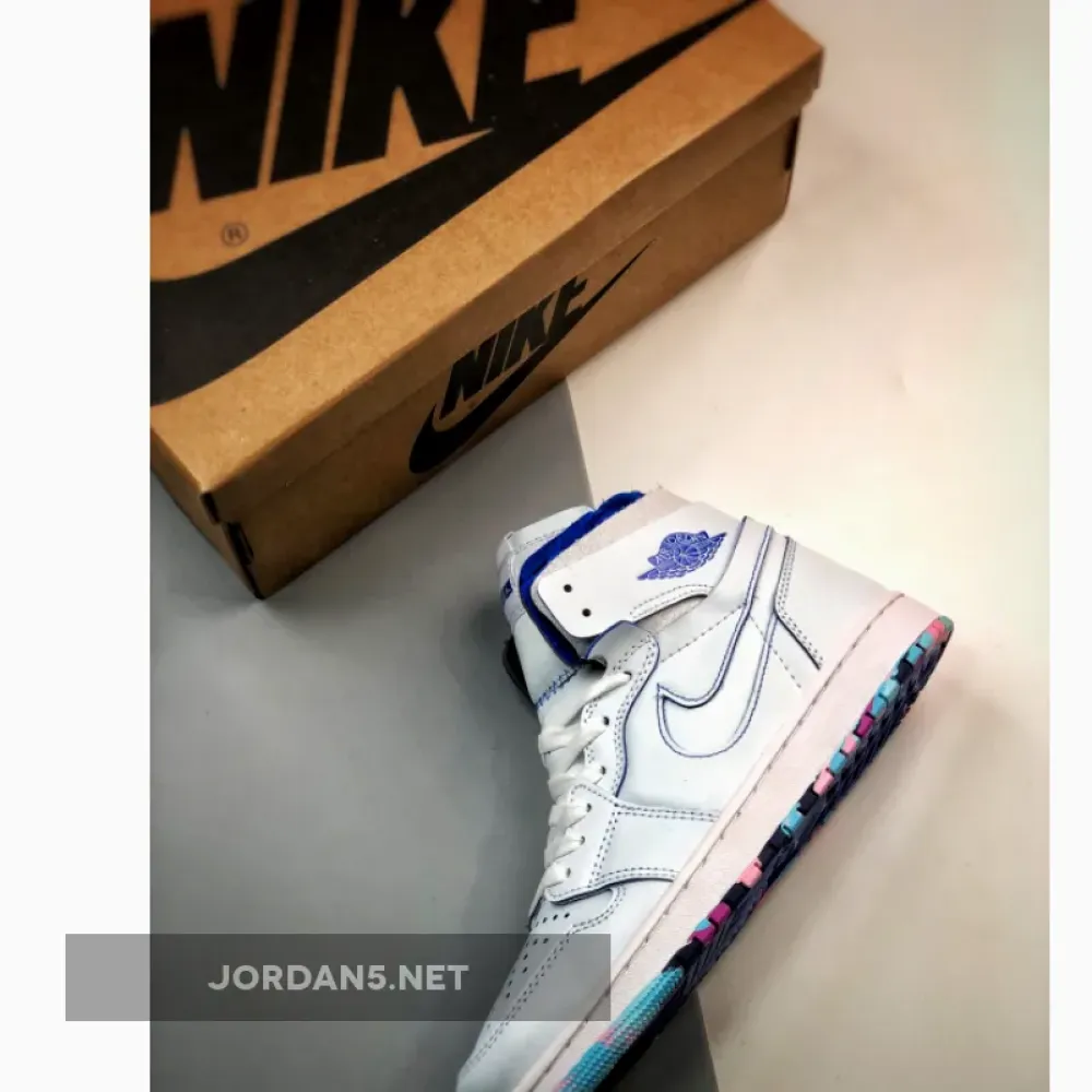 Air Jordan 1 Zoom Comfort 25 Years In China White/Blue  DX6036-111