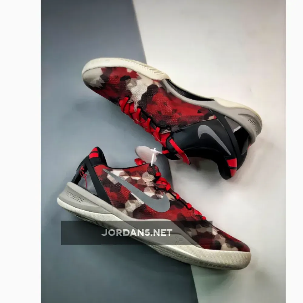 Nike Kobe 8 System ‘Milk Snake’ University Red/Sail-Noble Red-Pearl Grey 555035-601