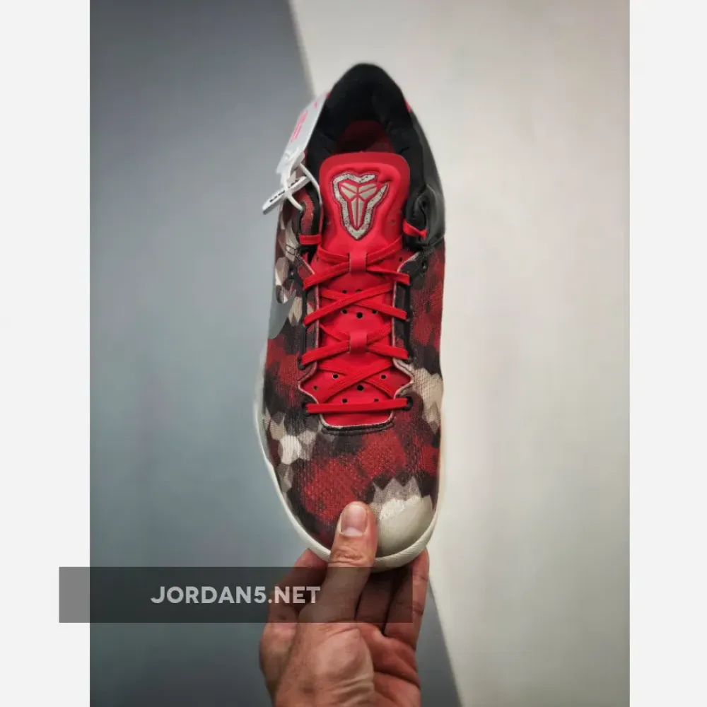 Nike Kobe 8 System ‘Milk Snake’ University Red/Sail-Noble Red-Pearl Grey 555035-601