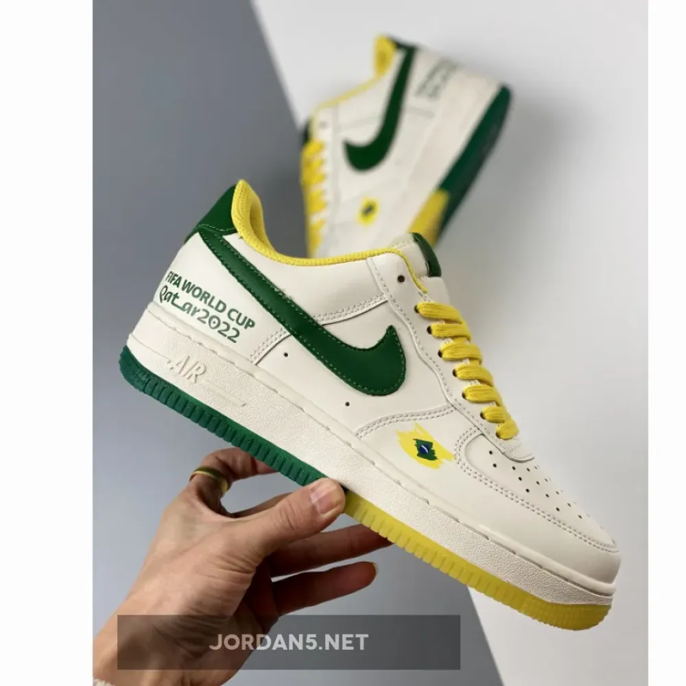 Nike Air Force 1 Low ‘World Cup 2022’ White Green Yellow 1680452506