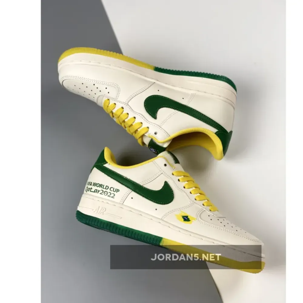 Nike Air Force 1 Low ‘World Cup 2022’ White Green Yellow 1680452506