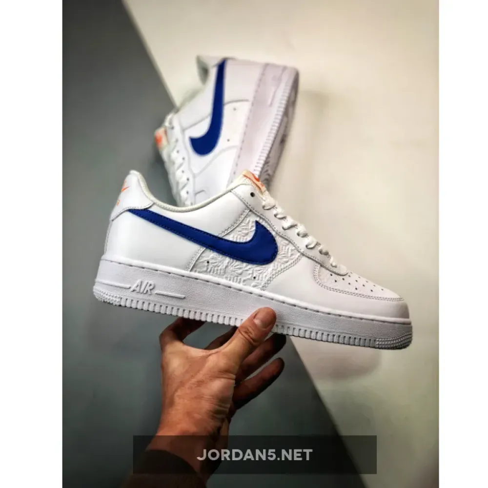 Nike Air Force 1 Low White/Picante Red-Game Royal  FD0667-100