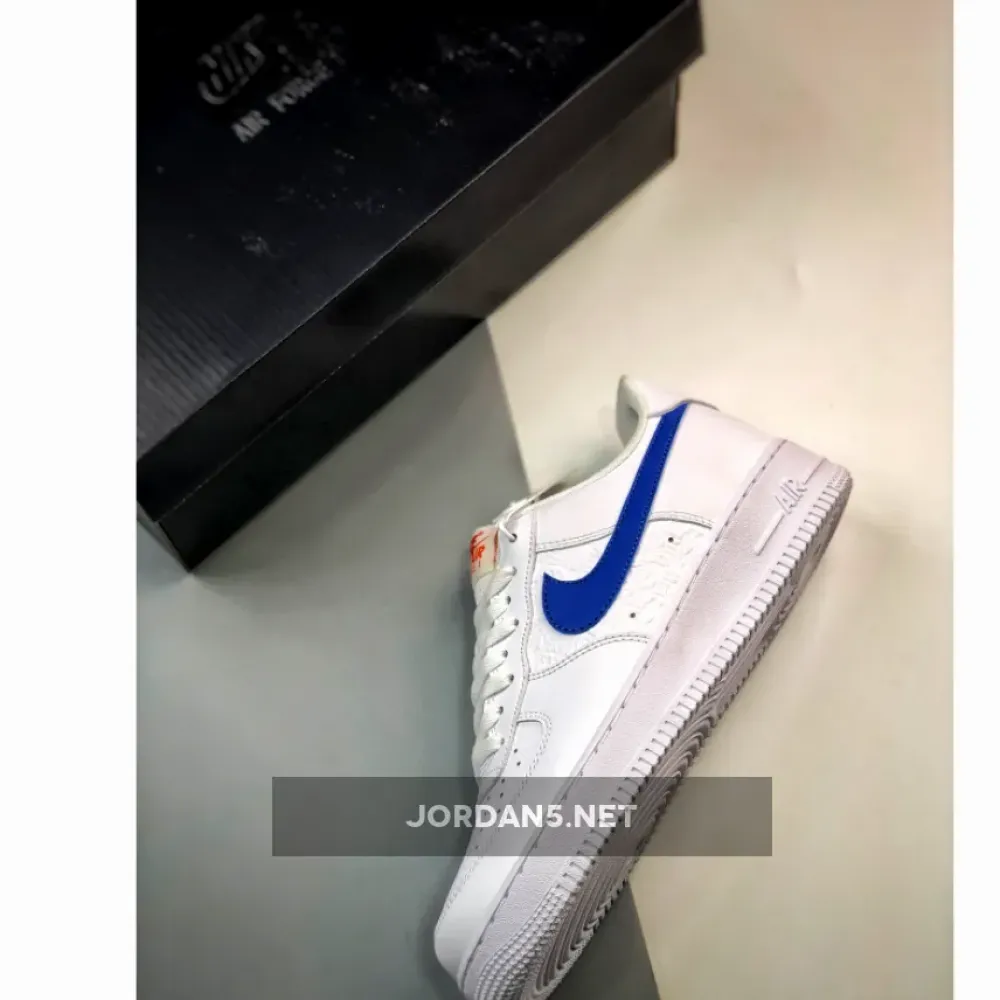 Nike Air Force 1 Low White/Picante Red-Game Royal  FD0667-100