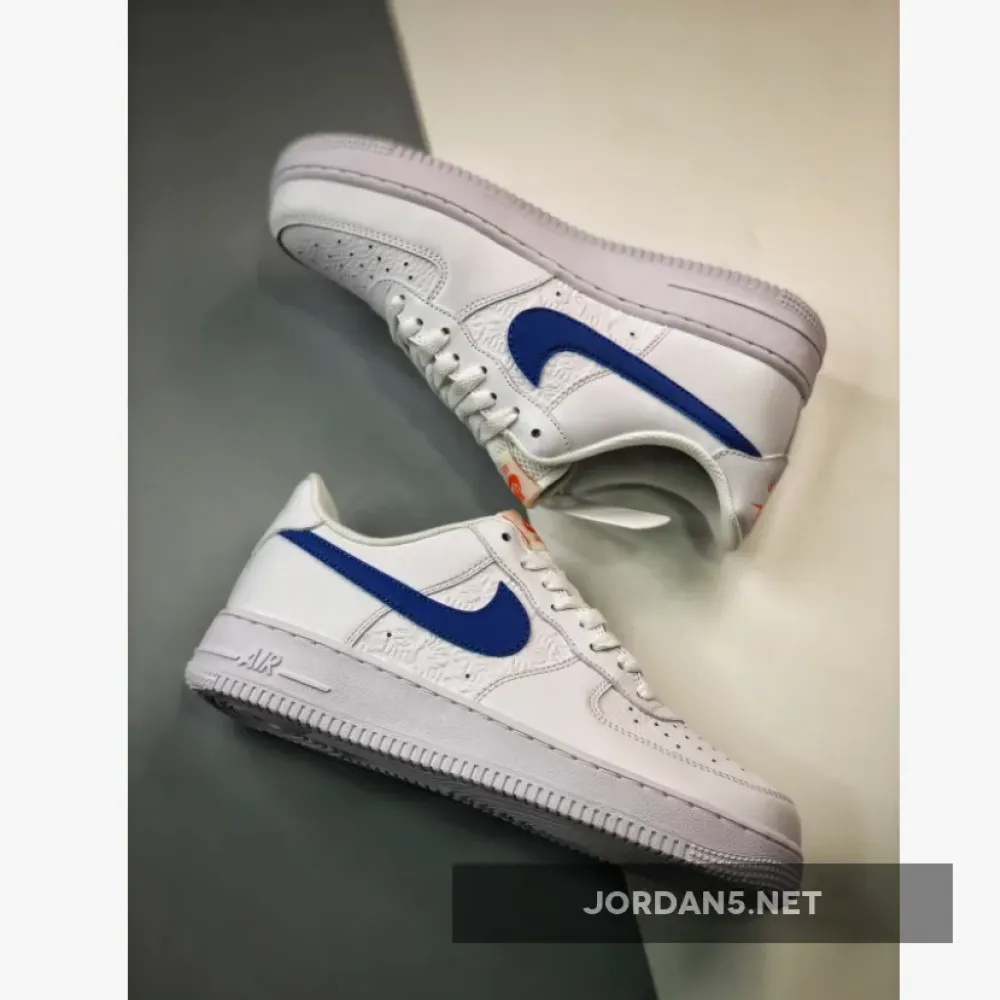 Nike Air Force 1 Low White/Picante Red-Game Royal  FD0667-100