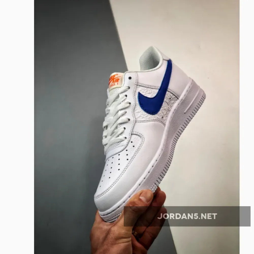 Nike Air Force 1 Low White/Picante Red-Game Royal  FD0667-100