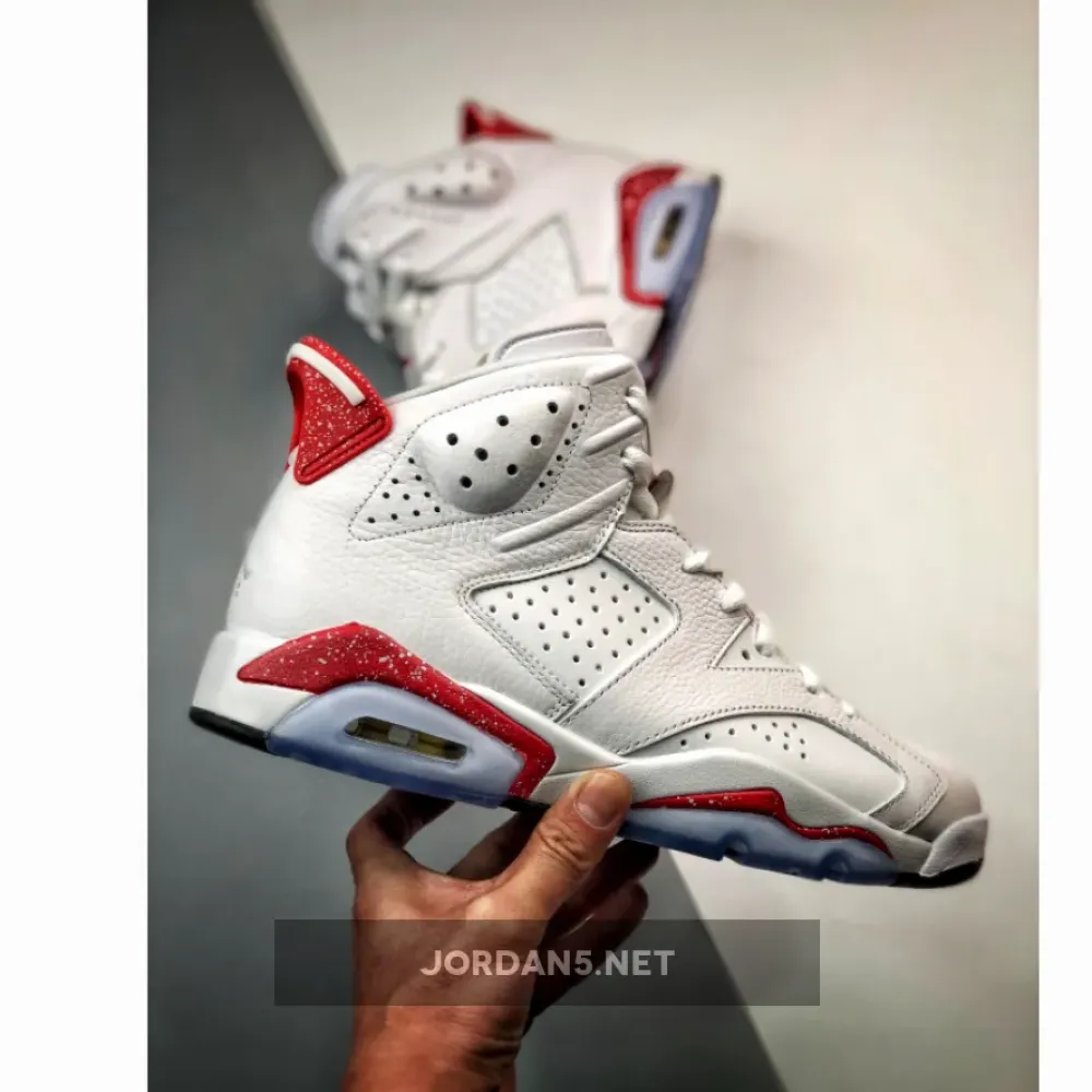 Air Jordan 6 ‘Red Oreo’ White/University Red-Black  CT8529-162