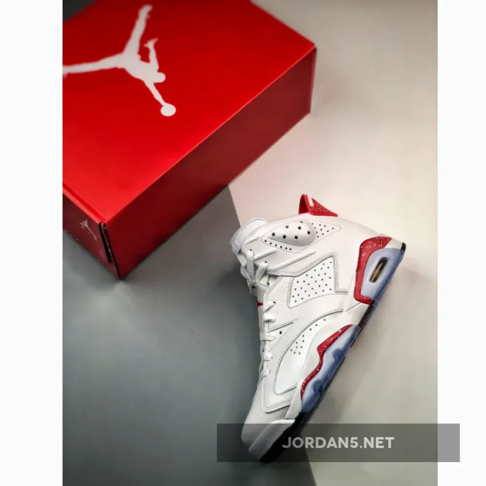 Air Jordan 6 ‘Red Oreo’ White/University Red-Black  CT8529-162