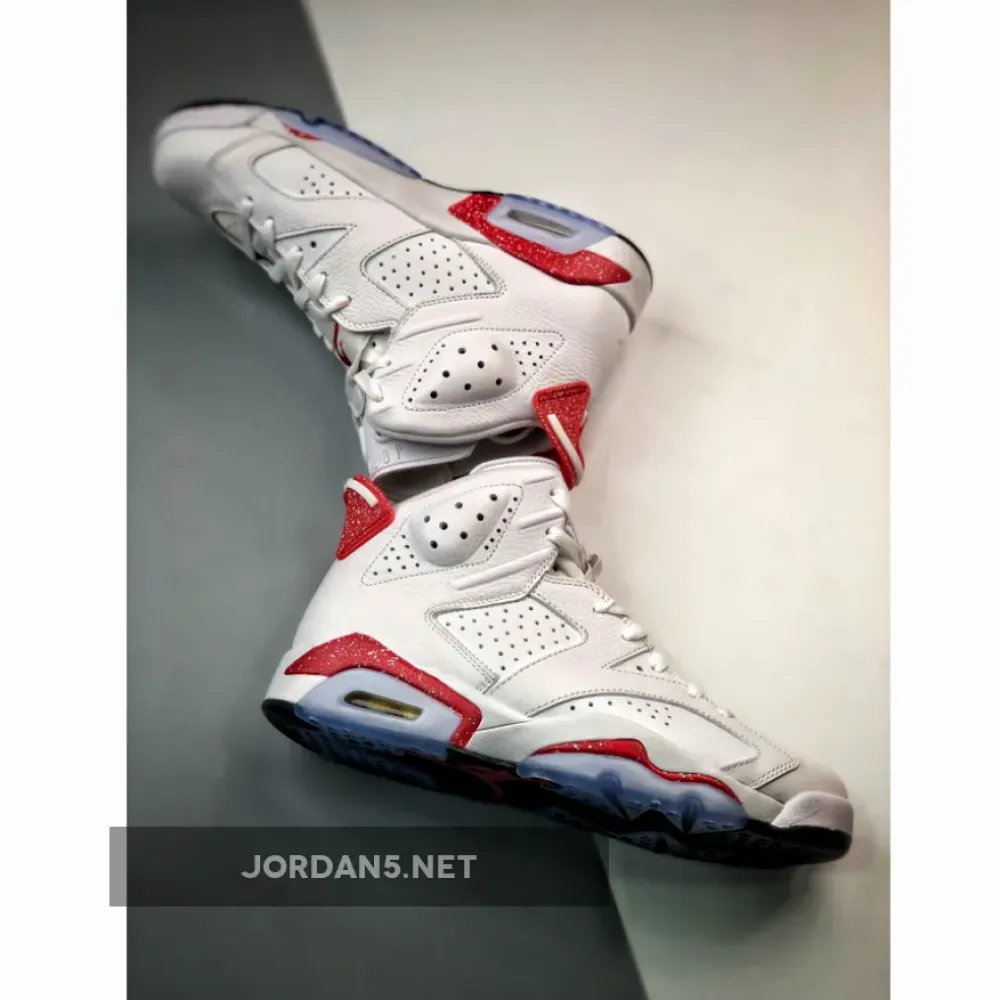 Air Jordan 6 ‘Red Oreo’ White/University Red-Black  CT8529-162