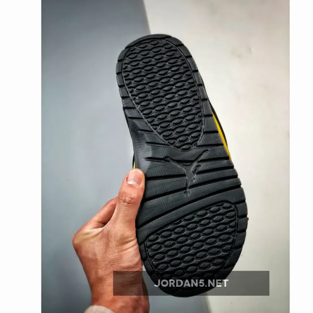 jordan hydro 4 slide thunder black yellow  532225-017