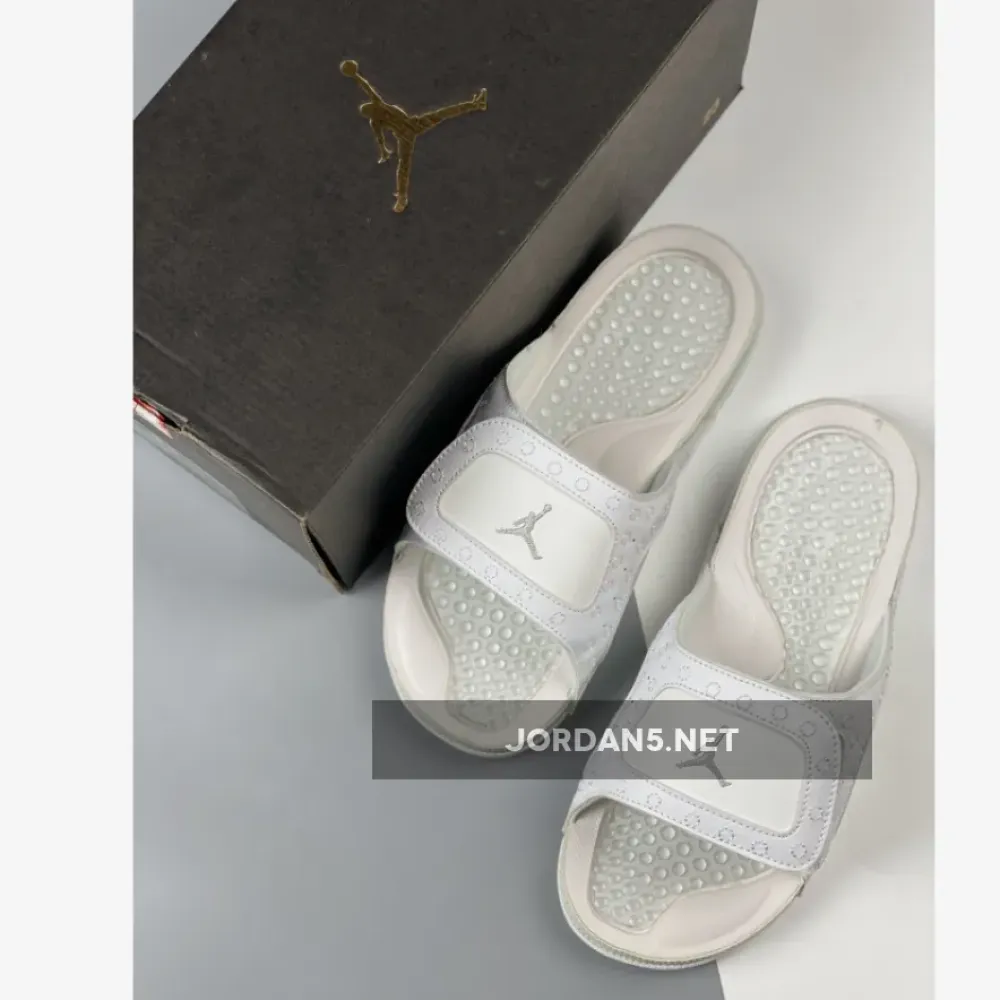 Jordan Hydro 13 Slide White/Metallic Silver  684915-100