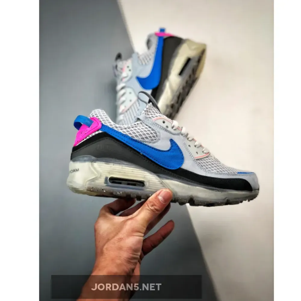 Nike Air Max 90 Terrascape Grey Blue Pink  DM0033-004
