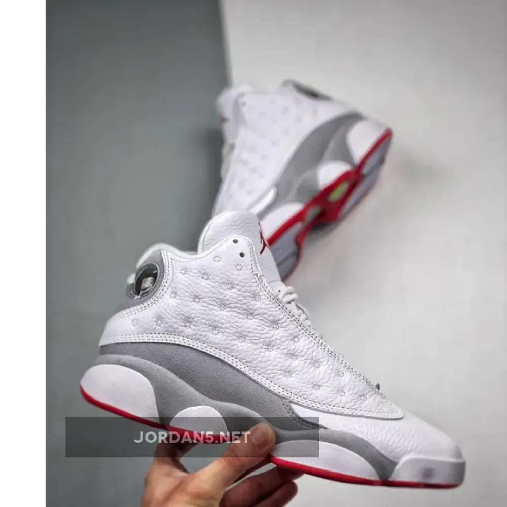 Air Jordan 13 White/True Red-Wolf Grey  414571-160