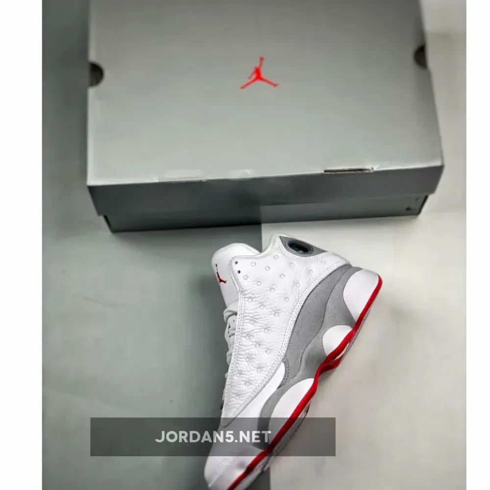 Air Jordan 13 White/True Red-Wolf Grey  414571-160