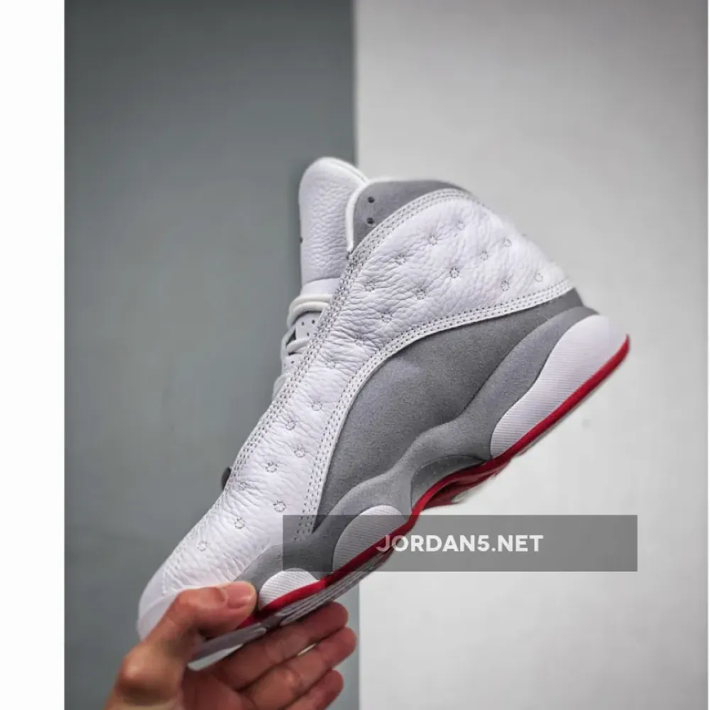 Air Jordan 13 White/True Red-Wolf Grey  414571-160