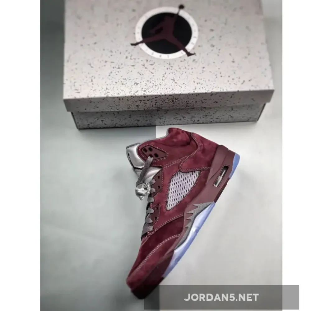 Air Jordan 5 Burgundy/Light Graphite-Silver  DZ4131-600