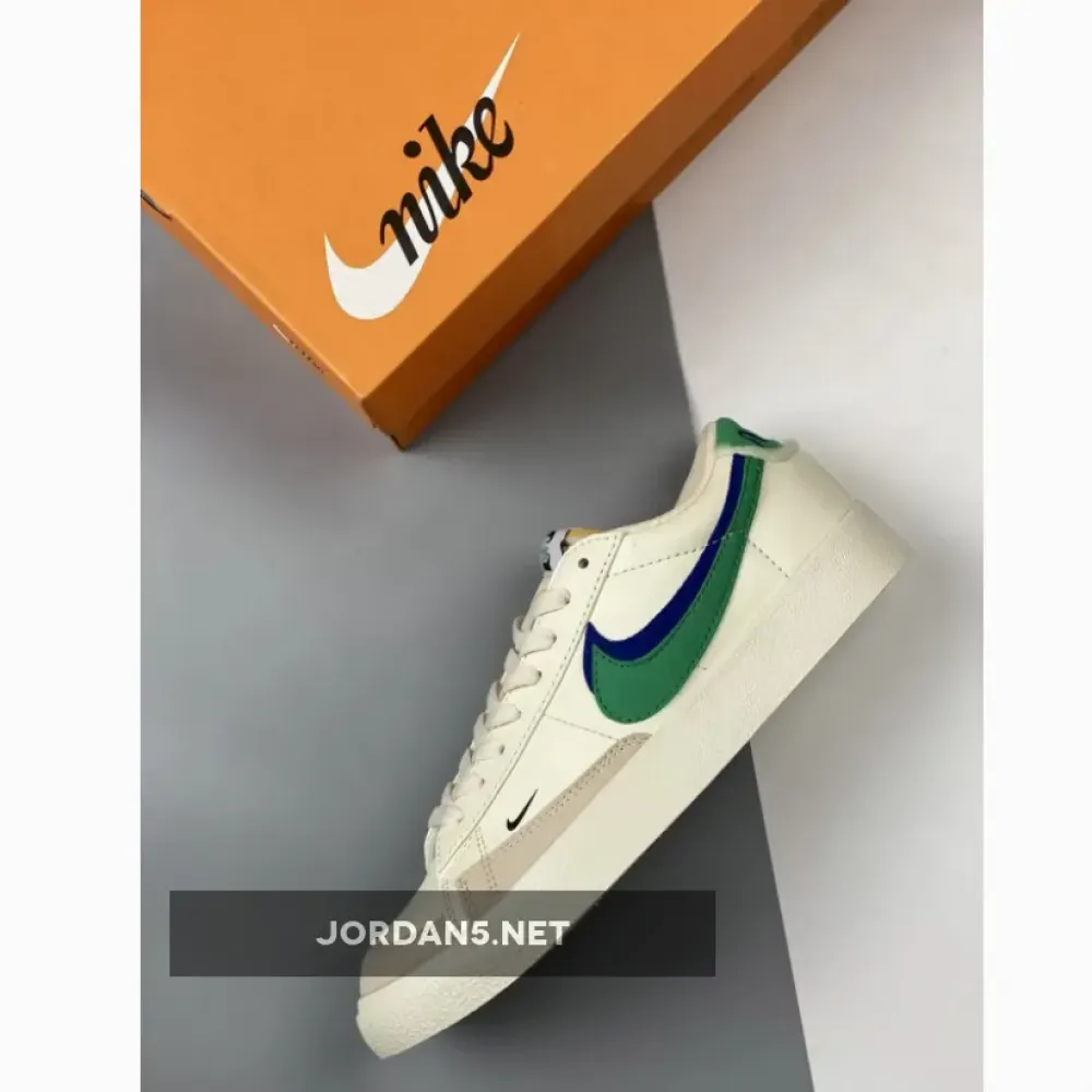 Nike Blazer Low ’77 Double Swoosh Sail Green  DO9777-001