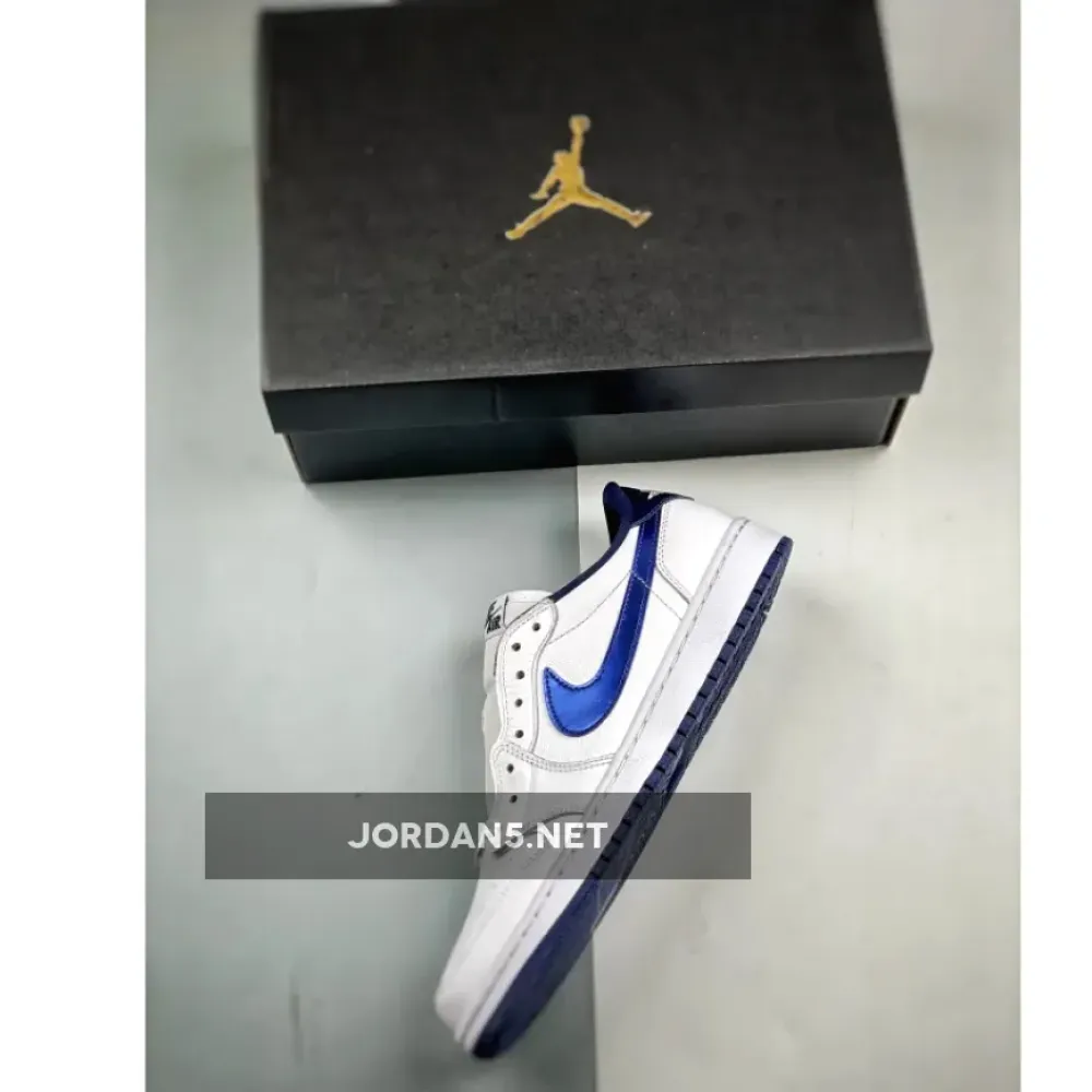 Air Jordan 1 Low White/Metallic Navy  705329-106