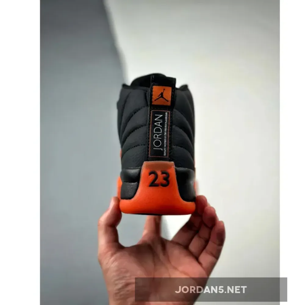 Air Jordan 12 Black/Brilliant Orange-White  FD9101-081